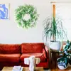 Decoración Moderna de Fiesta Navideña de Material Plástico Transfronterizo - Uso en Interiores/Exteriores Guirnalda para Puerta Principal Guirnalda de Agujas de Pino