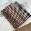 Otoño e Invierno Nuevo Bufanda de Pata de Gallo Cachemira Cálida Gruesa Tejida Bufanda Grande Estilo Coreano Estudiante Todo Combinable Chal