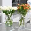 Novo Balde de Acrílico Transparente para Flores, Balde para Arranjo de Flores, Balde Redondo para Despertar, Loja de Flores, Vaso para Casa, Anti-queda