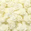 Flor de Rosa de Espuma PE de Simulação de 3,5cm Guirlanda de Flores Decorativa Manual com Flor Flor Artificial Cabeça de Flor Pequena de Espuma fabricantes