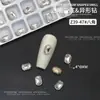 Blanco Cristal Fondo Puntiagudo Forma Especial Diamante Joyería para Uñas al por Mayor Super Brillante Ovalado Corazón Torcido Rectangular Ángulo Recto Montón Diamante Decoración para Uñas