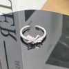 Anel Aberto Estilo Ins Zircônia Rosa Doce Super Fada Laço Requintado Nicho Acessível Luxo High-End para Mulheres