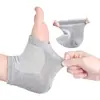 Meias Anti-Rachaduras para Calcanhar em Gel Meias de Algodão Respiráveis em Malha Proteção para o Calcanhar Meia Silicone Meio Calcanhar Preto Tamanho Único