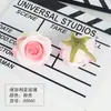 Flores Artificiales Cabezas de Rosa para Boda, Rosas para Ramo de Novia, Flor de Muñeca, Flores de Seda, Cabezas de Rosa Búlgara