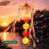 Linternas del Festival de Medio Otoño, Linternas Rojas de Seda Estilo Antiguo, Nuevo Modelo 2026, Hechas a Mano DIY Estilo Chino Portátil para Niños Decoración Luminosa de Linterna de Palacio