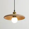 Luminária Pendente de Madeira Maciça para Restaurante Nórdico Quarto Pequena Luminária Pendente ao Lado da Cama Sala de Chá Corredor Corredor Alojamento de Estilo Japonês Balcão de Bar