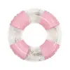 Flotador Inflable Transparente para Nadar, Flotador Salvavidas Universal para Adultos y Niños, Cama Flotante para Agua, Flotador de Aspecto Elegante para Vacaciones en la Costa