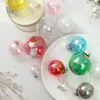 Sinfonía Navideña Set de Bolas Transparentes Adornos para Árbol de Navidad DIY Diseño de Escena Atmósfera Decoración Festiva Listo en Stock
