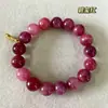 Pulsera Brazalete de Piedra Bruta Ágata Blanca Calcedonia Aguamarina Jade Cristal Amarillo Wenwan Regalo de Cumpleaños para Mamá Día de la Madre