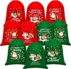 Bolsa de Regalo de Terciopelo Navideño Bolsa con Cordón Bolsa Súper Grande para Envolver Regalos Bolsa de Caramelo de Terciopelo de Seda