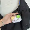 Estojo de Lápis Gato Linha da Sorte Estudante Desenho Animado Simples Alto Valor Estilo Ins Grande Capacidade Papelaria Bolsa Porta-Lápis Armazenamento