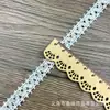 Nuevo encaje de poliéster soluble en agua para bordado ligero encaje cinta de 2 cm de ancho bordado de código de barras accesorios para ropa infantil accesorios al por mayor