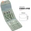 Set de Cortauñas, Set de Tijeras para Uñas de 16 Piezas, Cortauñas, Herramientas de Manicura y Pedicura para Uso en Casa, Set Completo con Almacenamiento