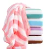 Nueva Toalla de Terciopelo Coral Rayas Finas al por Mayor Suave Absorbente Sin Pelusa Toalla Facial Engrosada Toallita Facial Toalla de Mano