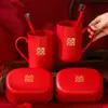 Un Par de Copas de Boda para los Artículos de la Dote de la Novia, Vasos para Cepillo de Dientes de Boda, Jaboneras, Set de Lavado, Suministros de Boda