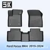 Europa Adecuado para Ford Focus Mk4 2019-2024 Combustible 3D Material para Todo Clima TPE Tapetes para Piso