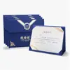 Versión Horizontal 70% de descuento Certificado de Honor Perlado Ganador de Premios con Concha Personalizada, Páginas Interiores en Papel A4, Estampado Dorado, Incluye Páginas Interiores para Imprimir Xf