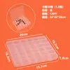 Caja de almacenamiento de cuentas de 36 compartimentos con tapa, caja transparente para guardar cuentas, accesorios y piezas de ferretería, caja de plástico