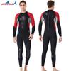 Traje de Neopreno Nuevo Dive&Sail de 3mm para Hombre Traje Húmedo de Una Pieza Cálido Traje de Neopreno de Manga Larga Impermeable Traje de Baño para Snorkel para Mujer