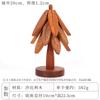 Estera de aislamiento térmico para árbol de Navidad, madera maciza, estera de aislamiento térmico para un árbol, estera para mesa de comedor, estera creativa para olla caliente para el hogar, posavasos, productos de madera