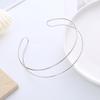 Popular Set Europeo y Americano de Collar y Pulsera Metálicos Electroplateados para Hombres y Mujeres Collares Geométricos, Joyería para Manos, Al por Mayor en Stock