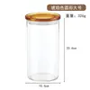 Frasco de Vidrio Cuadrado para Almacenamiento con Tapa Transparente, Frasco para Leche en Polvo, Frasco Sellado Apilable, Caja de Almacenamiento a Prueba de Humedad para Granos y Té