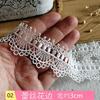 Accesorios de Encaje Blanco Solubles en Agua de Alta Calidad Hechos a Mano DIY Ropa Decorativa para Muñecas Ropa para Libros Material Decorativo Hecho a Mano Ancho