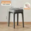 Banqueta Quadrada Macia Acolchoada para Sala de Estar e Sala de Jantar em Casa, Banqueta Quadrada Macia Acolchoada Espessa, Simples e Luxuosa, Empilhável Baixa