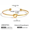 Design Silencioso e Elegante, Estilo Clássico Fio de Aço Inoxidável 18K Diâmetro Corda Torcida Coração Pulseira Aberta Joias da Moda