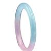 Atacado do Fabricante Rocha de Quartzo Novo Poço um Bem Pulseira de Jade 8 mm Barra Redonda Fina Concubina Imperial Estilo Étnico Metade Água Azul Metade Roxo