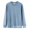 Primavera e Outono novo algodão chinês pesado seda de leite gola redonda top masculino cor sólida roupa exterior feminina roupa casual atacado imagem estampada