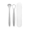 Raspador de Língua de Aço Inoxidável do Fabricante, Escova para Revestimento da Língua, Artefato para Remoção do Mau Hálito, Limpador de Língua para Adultos, Ferramenta de Limpeza Oral, Raspador de Língua