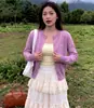 Tejido de punto de nicho estilo coreano con bordado, perfecto para otoño e invierno, ofreciendo un diseño chic, estilizado y sofisticado