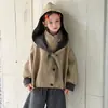 Casaco Trench Coat com Capuz Estilo Coreano Novo Outono 2026 Feminino Novo Outono Solto Casual de Comprimento Médio
