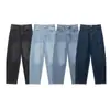 Jeans rectos holgados de cintura alta para mujer estilo europeo y americano, pantalones casuales multicolor lavados y desgastados, bestseller transfronterizo