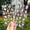 Set de Pegatinas para Manualidades, Caja de Almacenamiento de Pegatinas de PVC Transparente, Pegatinas Impermeables, Pegatinas Lindas y Femeninas, Pegatinas para Termos al por Mayor