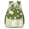 Mochila preescolar elegante y ligera para niños, con lindos estampados de setas y conejos de dibujos animados
