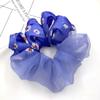 Diadema de organza de seda estilo coreano con margaritas de color a juego para el pelo, ideal para chicas europeas y americanas.