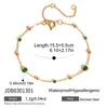 Jieding Pulseira de Aço Inoxidável com Strass Estilo Europeu e Americano Empilhável Aço Titânio Feminino Joia Que Não Desbota Acessórios de Luxo Leve Pequena Quantidade