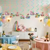 Banner de Fiesta de Cumpleaños para Cachorro Surfeador de Verano Transfronterizo, Guirnalda de Estilo Juguetón, Decoraciones Colgantes en Espiral, Adornos para Pastel y Arreglos de Mesa