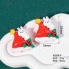 Accesorios de Resina Serie de Conejo Navideño de Dibujos Animados DIY Pegamento Crema Parche para Carcasa de Teléfono Calcomanía para Refrigerador Llavero Almacenamiento