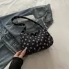 Bolso de Hombro con Lazo Hermoso y Elegante para Mujer 2025 Verano Nuevo Bolso de Media Luna de Aspecto Caro Bolso de Mano Plegado