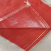 Bolsas Tejidas Rojas, Bolsas de Piel de Serpiente, Bolsas de Empaque para Logística de Entrega Express, Sacos Gruesos de Maíz para Alimento Animal, Mayoreo
