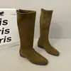 Botas de Moda Adelgazantes Retro Francesas para Mujer 2026 Nuevas Botas de Jinete Tacón Alto Botas de Mujer Altura Creciente Pequeñas Botas Largas