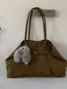 Bolsa Tote Grande de Lona Fosca Modelo 2026 para Mulheres, Bolsa de Mão para o Trabalho, Bolsa de Ombro Relaxada e Casual, Bolsa Grande