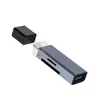 En stock estación de acoplamiento USB de doble uso para computadora Type-c estación de acoplamiento cuatro en uno adaptador de alta velocidad tf/sd