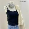 Cabide - Estilo Puro Prazer Renda Decote U Alça Outono e Inverno Novo Doce e Picante Roupa Íntima com Bojo Top Sexy para Mulheres 1103