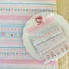 21 Piezas de Tela de Algodón Cepillado Rayada con Estampado de Gato de Dibujos Animados para Ropa Infantil y Bolsas Hechas a Mano para Bricolaje