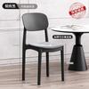 Habitación de Alquiler Mesa de Comedor Taburete de Plástico Silla de Comedor para el Hogar Apilable Taburete Engrosado Hogar Fuerte y Duradero Silla para Sala de Estar