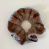 Faixa de Cabelo de Lã Tricotada Color-Blocked Estilo Coreano para Mulheres, Faixa de Cabelo Estilo Preguiçoso para Coque, Acessórios de Cabelo, Faixa de Cabelo, Outono e Inverno